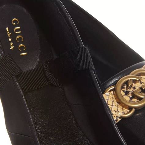 zwart glans gucci ballerina